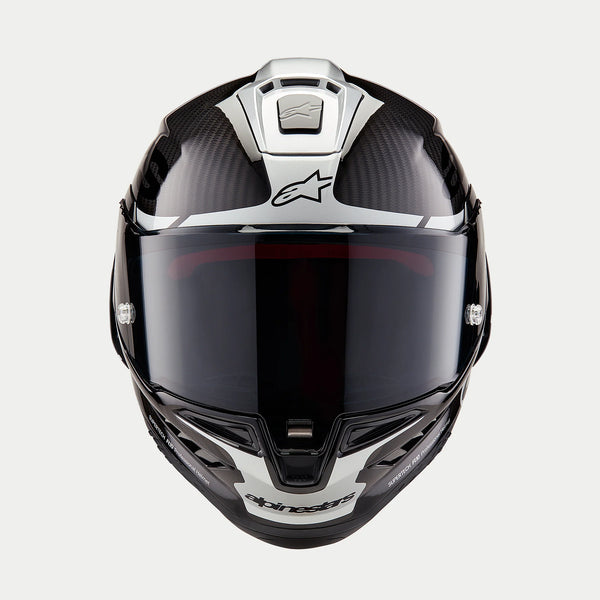 Alpinestars Supertech R10 Element Helmet Black/Carbon Silver/Black Glossy