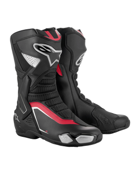 Alpinestars SMX-6 V3 Boots - Black/Silver/Red | 7aftermarket India