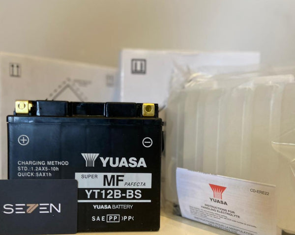 Yuasa YT12B-BS AGM Battery for Ducati Monster 821 2015-2018