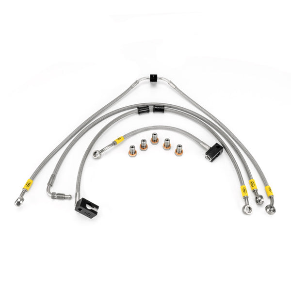 HEL Stainless Braided Front Brake Line For Kawasaki ER5 ER500 (1996-2006) - View #4