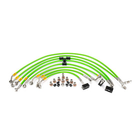 HEL Stainless Steel Braided Brake Lines for Kawasaki ZX-6R 2024 | 7aftermarket India