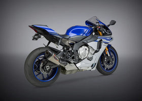 Yoshimura Alpha T Titanium Slip-On Exhaust, W/ Titanium Muffler For Yamaha YZF-R1/M/S (2015-23) | 7aftermarket India