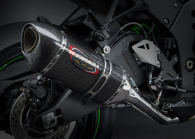 Yoshimura Race Alpha Stainless Steel 3/4 Exhaust, W/ Carbon Fiber Muffler For Kawasaki ZX-10R/RR (2016-2020) | 7aftermarket India