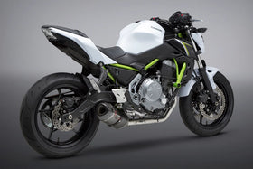 Yoshimura Race Alpha Stainless Full Exhaust, W/ Carbon Fiber Muffler For Ninja Z650 (2017-23) | 7aftermarket India
