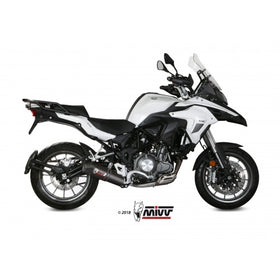 MIVV Oval Carbon Slip-on Exhaust for BENELLI TRK 502 2017> | 7aftermarket India