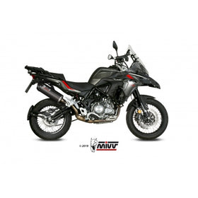 MIVV Oval Carbon Slip-on Exhaust for BENELLI TRK 502X 2018> | 7aftermarket India