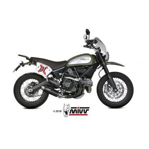 MIVV GP pro Black Slip on Exhaust For Ducati Scrambler 800
