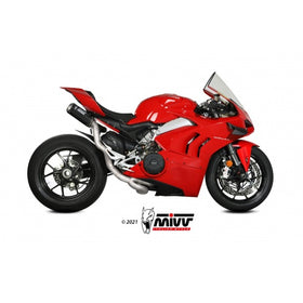 MIVV MK3 Carbon Full System Exhaust 2x2 For Ducati Panigale V4 2018> | 7aftermarket India