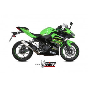 MIVV MK3 Stainless Steel Slip-On Exhaust for Kawasaki Ninja 400 2018>