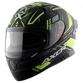 Axor Apex Tiki DULL (Black-Neon-Yellow) Helmet | 7AfterMarket India