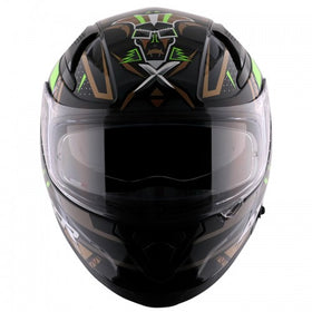 Axor Apex Tiki Black Gold Gloss Helmet | 7AfterMarket India