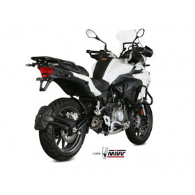 MIVV DELTA RACE Black Slip-on Exhaust for BENELLI TRK 502 2017>