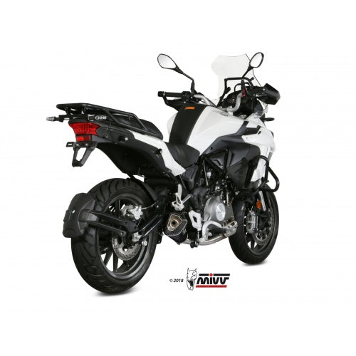 MIVV DELTA RACE Black Slip-on Exhaust for BENELLI TRK 502