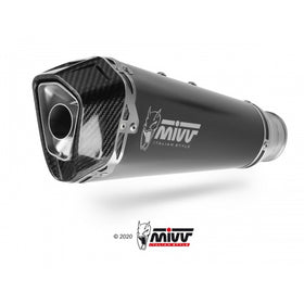 MIVV DELTA RACE Black Slip-on Exhaust for BENELLI TRK 502 2017>