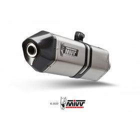 MIVV Speed Edge Stainless Steel Slip-on Exhaust for BENELLI TRK 502X 2018> | 7aftermarket India