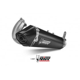MIVV Delta Race Black Slip-on Exhaust For Ducati Panigale V2 2020> | 7aftermarket India