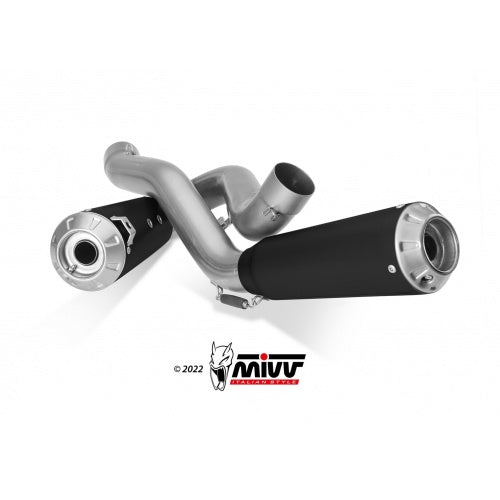 MIVV X-M1 Black Dual Slip-Ons Exhaust For Ducati