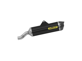 Arrow Race-Tech Aluminum Dark Silencer with Caby Cap Exhaust Muffler for Benelli TRK 502 X (2018-20) | 7aftermarket India
