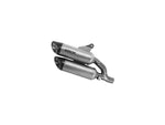 Arrow Round-Sil Titanium Double (Upper & Lower) Exhaust Muffler For Ducati Monster 939 (2021-22) | 7aftermarket India