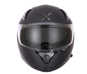 Axor Apex Solid Dull Black Helmet | 7aftermarket India