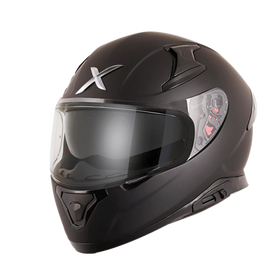 Axor Apex Solid Dull Black Helmet | 7aftermarket India