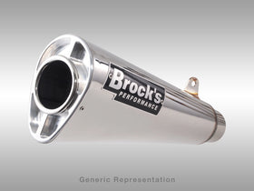 Brock's Performance Alien Head 2 Full System 14" Muffler - Polished For Suzuki Hayabusa (2021>)  | 7aftermarket India