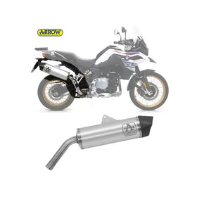 Arrow Maxi Race-Tech Approved Aluminum Silencer With Carby End Cap for BMW F 850 GS (2018-2020) | 7aftermarket India