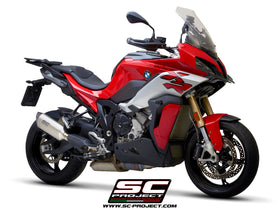 SC Project SC1-S Titanium with carbon fiber end cap Slip-On Exhaust for BMW S1000XR (2020-2022) | 7aftermarket India
