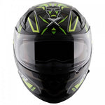 Axor Apex Tiki (Black-Neon-Yellow) Gloss Helmet | 7AfterMarket India