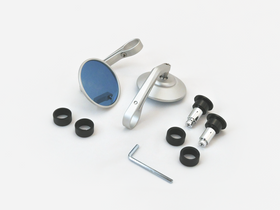 TEC CNC Round Bar End Mirrors for Royal Enfield Interceptor 650