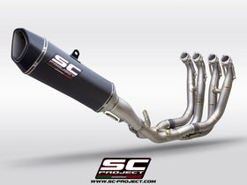 SC Project SC1-R Carbon with Titanium Full Exhaust System 4-1 for BMW S1000RR 2020-2022