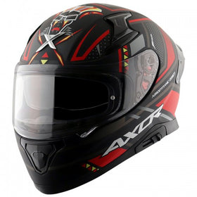 Axor Apex Tiki Dull Black Red Helmet