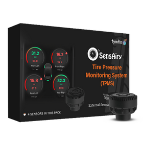 Sensairy External Tyre Pressure Monitor Sensor - Pack of 2 Sensors