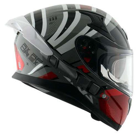 Axor Apex Hex 2 Gloss Cool Grey Red Helmet| 7aftermarket  Axor India