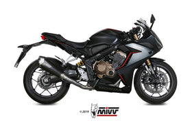MIVV DELTA RACE Full System Black Stainless Steel Exhaust for Honda CBR650R 2019>