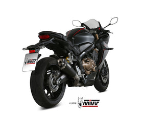 MIVV DELTA RACE Full System Black Stainless Steel Exhaust for Honda CBR650R 2019>