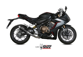 MIVV GP PRO Full System Black Stainless Steel Exhaust for Honda CBR650R 2019>