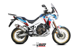 MIVV Dakar Stainless Steel Slip-On Exhaust for Honda CRF 1100 L AFRICA TWIN 2020> | 7aftermarket India