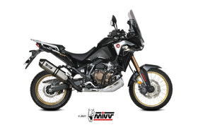 MIVV Speed Edge Stainless Steel Slip-On Exhaust for Honda CRF 1100 L AFRICA TWIN 2020> | 7aftermarket India