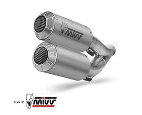 MIVV MK3 Stainless Steel Dual Slip-On Exhaust for Honda CB 1000 R 2018> | 7aftermarket India