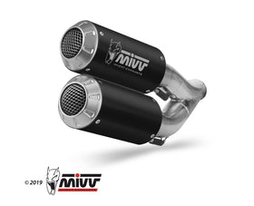 MIVV MK3 Black Dual Slip-On Exhaust for Honda CB 1000 R 2018> | 7aftermarket India