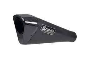 Brock's Performance Penta-Carbon Full System 15" Muffler- Black For Suzuki Hayabusa (2022) | 7aftermarket India