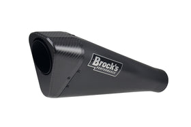 Brock's Performance Penta-Carbon Full System 15" Muffler- Black For Suzuki Hayabusa (2022) | 7aftermarket India