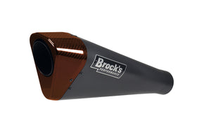 Brock's Performance Penta-Carbon Full System 15" Muffler (Black) For Suzuki Hayabusa (2022) | 7aftermarket India