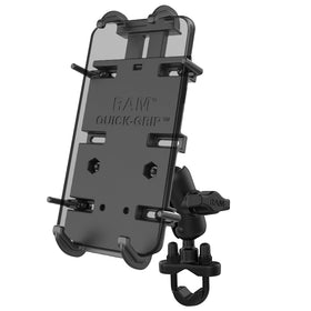 RAM Mounts Quick-Grip Phone Mount With Handlebar U-Bolt Base