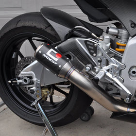 Racefit Exhaust Black Edition Growler-X For Aprilia RSV4 RR 1100 Factory (2009-14) | 7aftermarket India