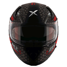 Axor Apex Ridefast Helmet - Dull Black Red