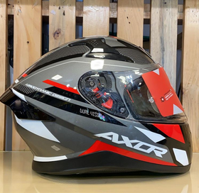 Axor Apex Turbine Helmet - Black Red Grey
