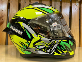 Vega Bolt Bunny Black Neon Yellow Helmet | 7aftermarket India