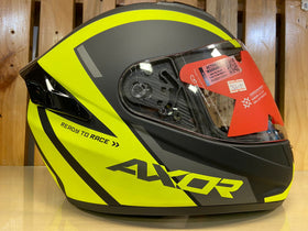 Axor Rage RTR Helmet - Dull Black Neon Yellow  | 7aftermarket India
